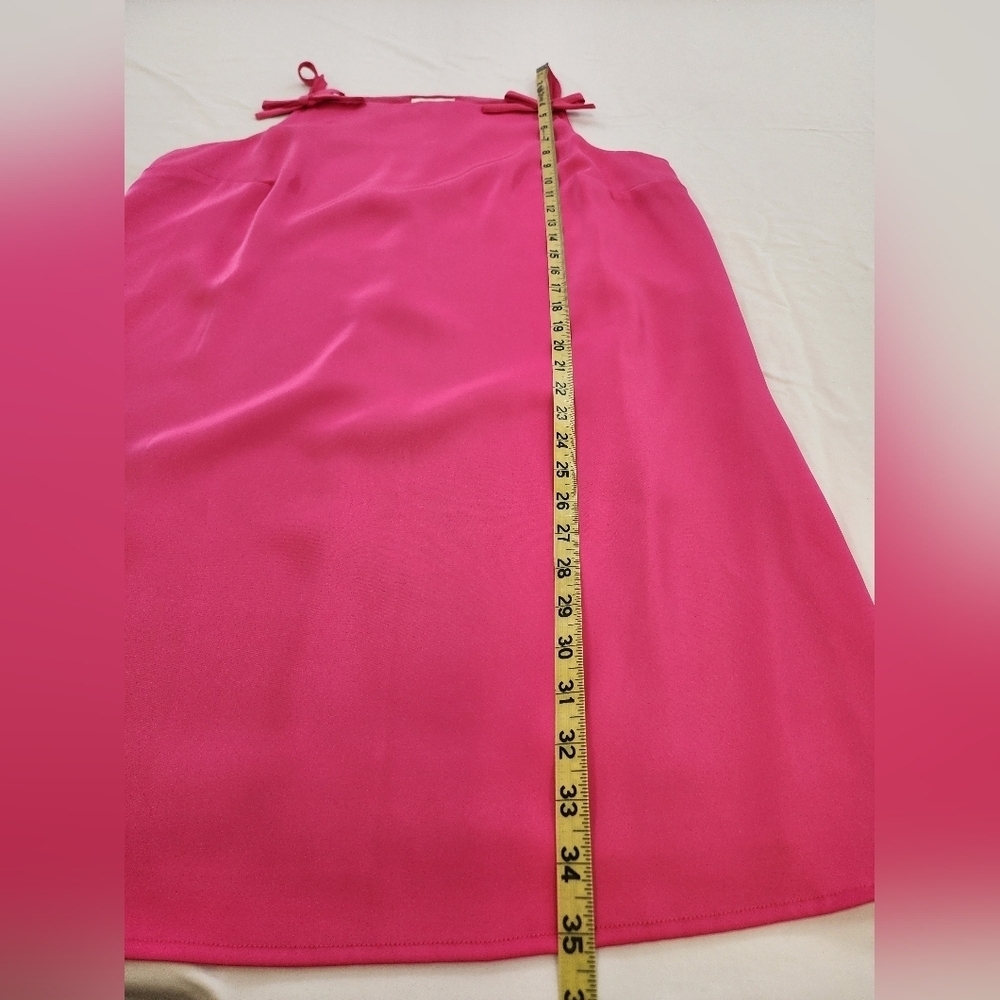 Kate Spade Target Pink Satin Slip Mini Dress 90s Coquette Barbiecore Size Large - Picture 7 of 9